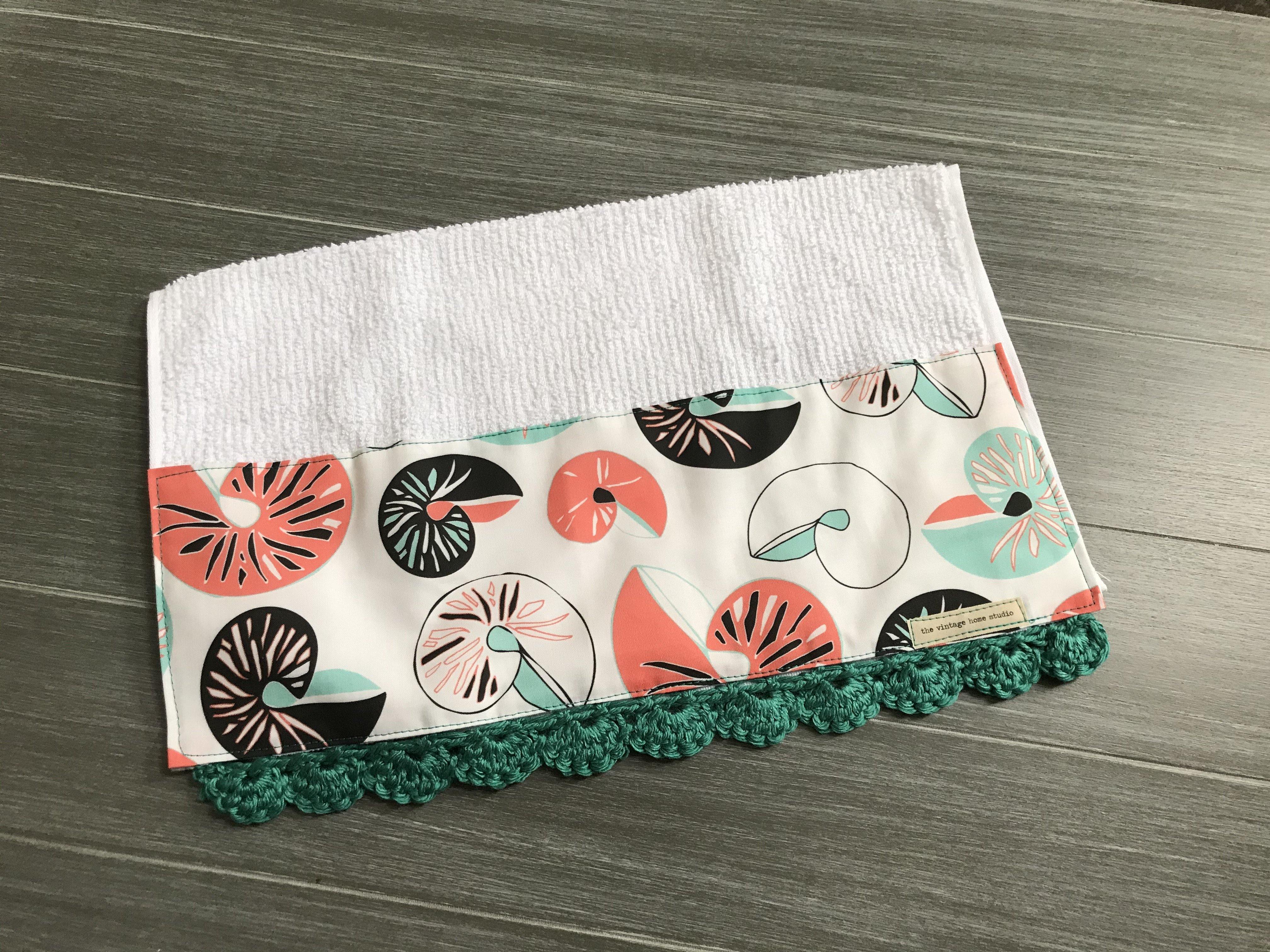 Sea Shells Crochet Kitchen Bar Mop Towel