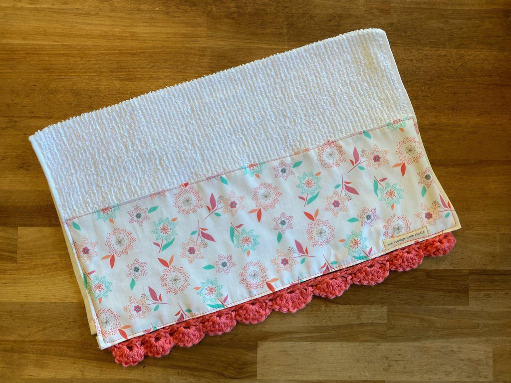 Sparkler Celebration Crochet Kitchen Bar Mop Towel - The Vintage Home Studio
