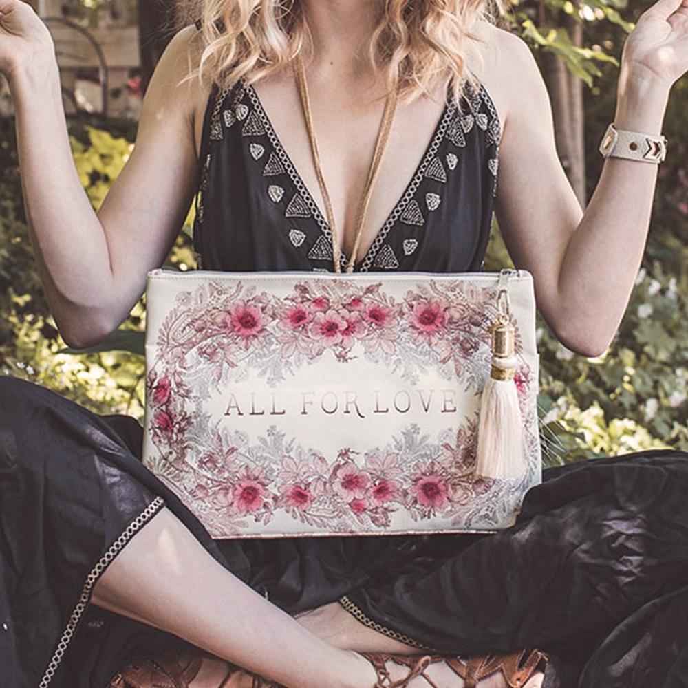 All for Love Tassel Pouch - The Vintage Home Studio
