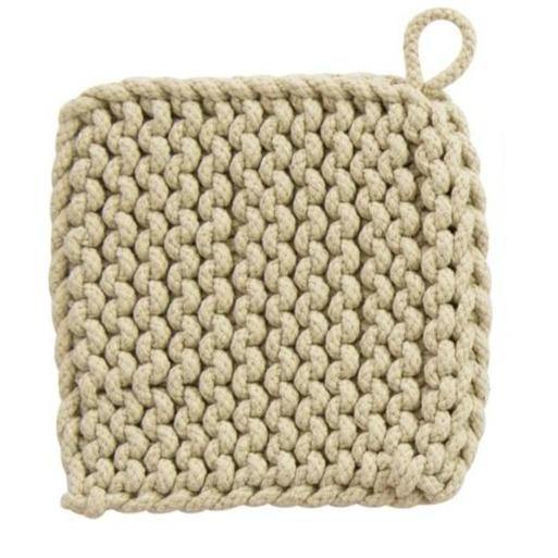 Square Crochet Pot Holders in Blush Tones from the Kitchen Accents Collection at The Vintage Home Studio, an affordable home decor store in North Wilkesboro, NC.