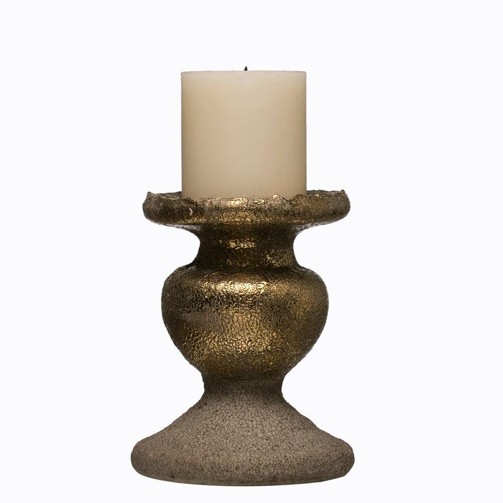 Gold Candle Holders from the Home Accents Collection at The Vintage Home Studio, an affordable home decor store in North Wilkesboro, NC.