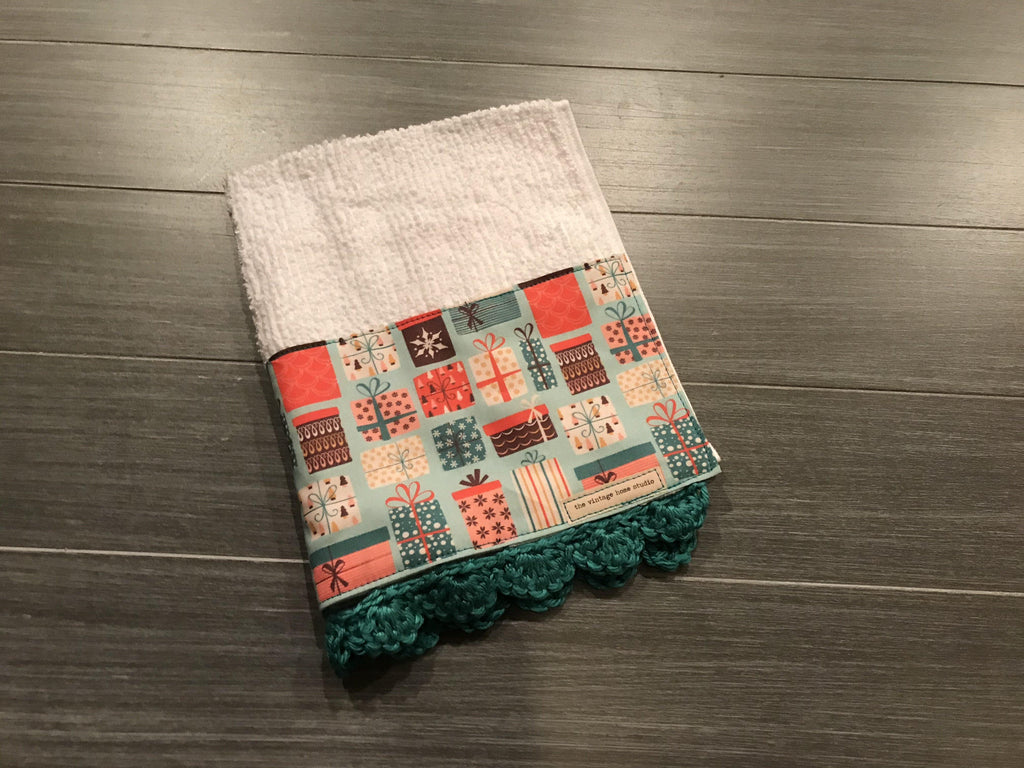 Tied in a Bow Crochet Kitchen Bar Mop Towel - The Vintage Home Studio