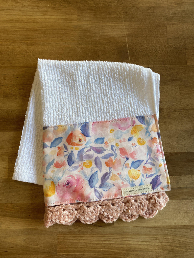 Princess Garden Crochet Kitchen Towel - The Vintage Home Studio