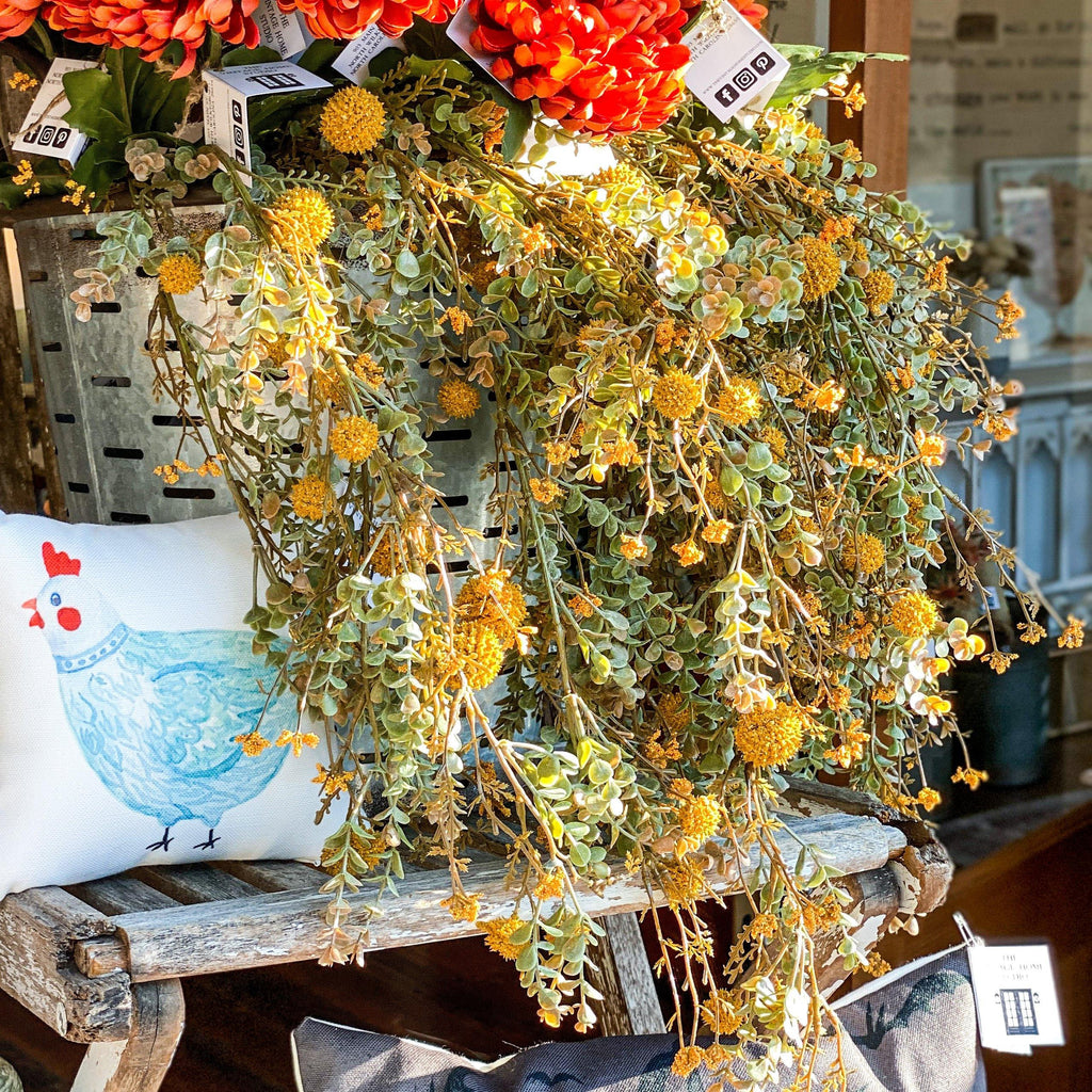 Fall Garden Hanging Spray from the Florals Collection at The Vintage Home Studio, an affordable home decor store in North Wilkesboro, NC.