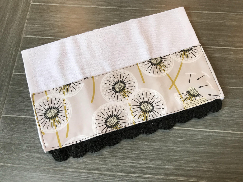 Dandelion Crochet Kitchen Bar Mop Towel - The Vintage Home Studio