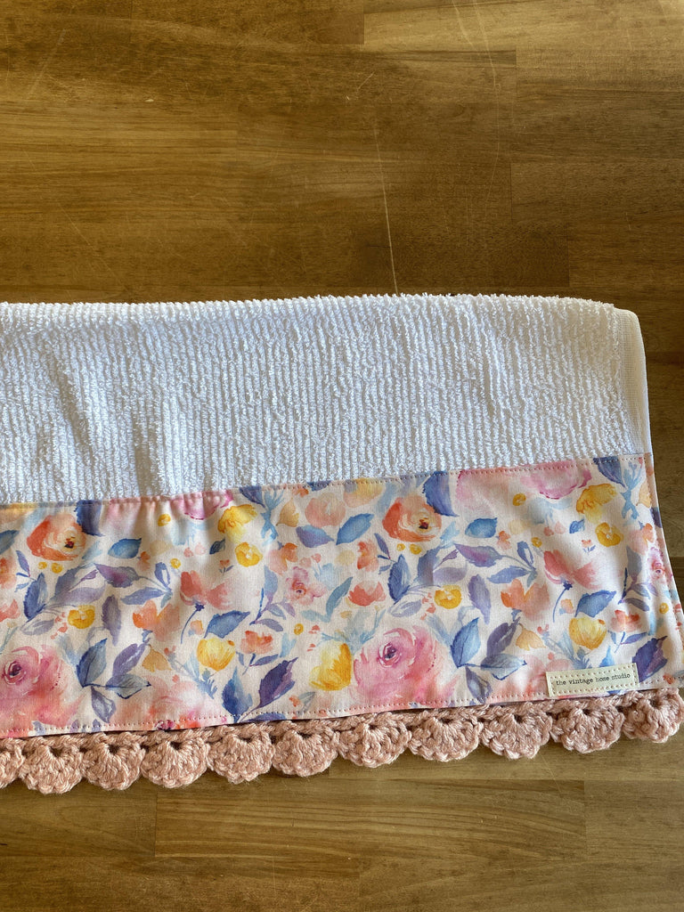 Princess Garden Crochet Kitchen Towel - The Vintage Home Studio